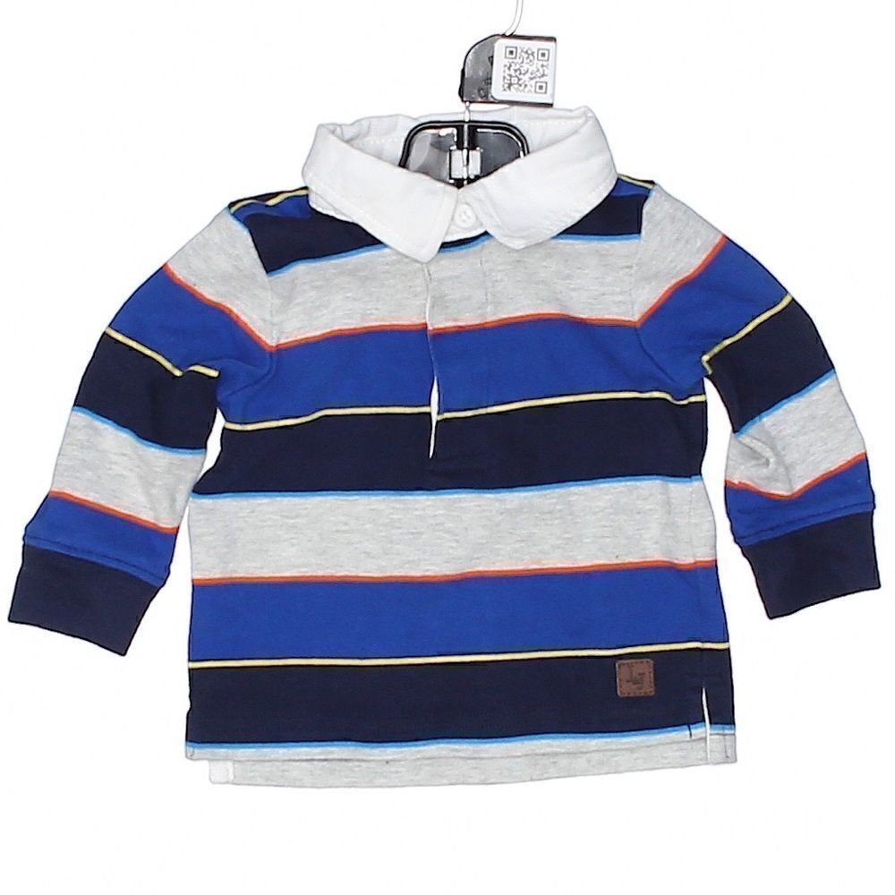 Janie & Jack Long Sleeve Collared Shirt Polo 3-6 months